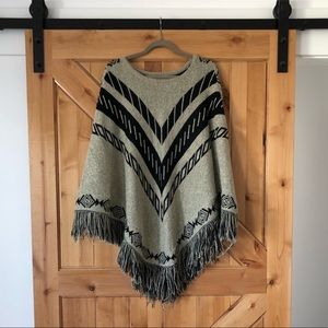 Charming Charlie Poncho Sweater